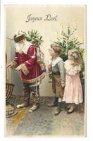 Joyeux Noel - Weihnachten - Nikolaus - Präge-Litho - um 1910