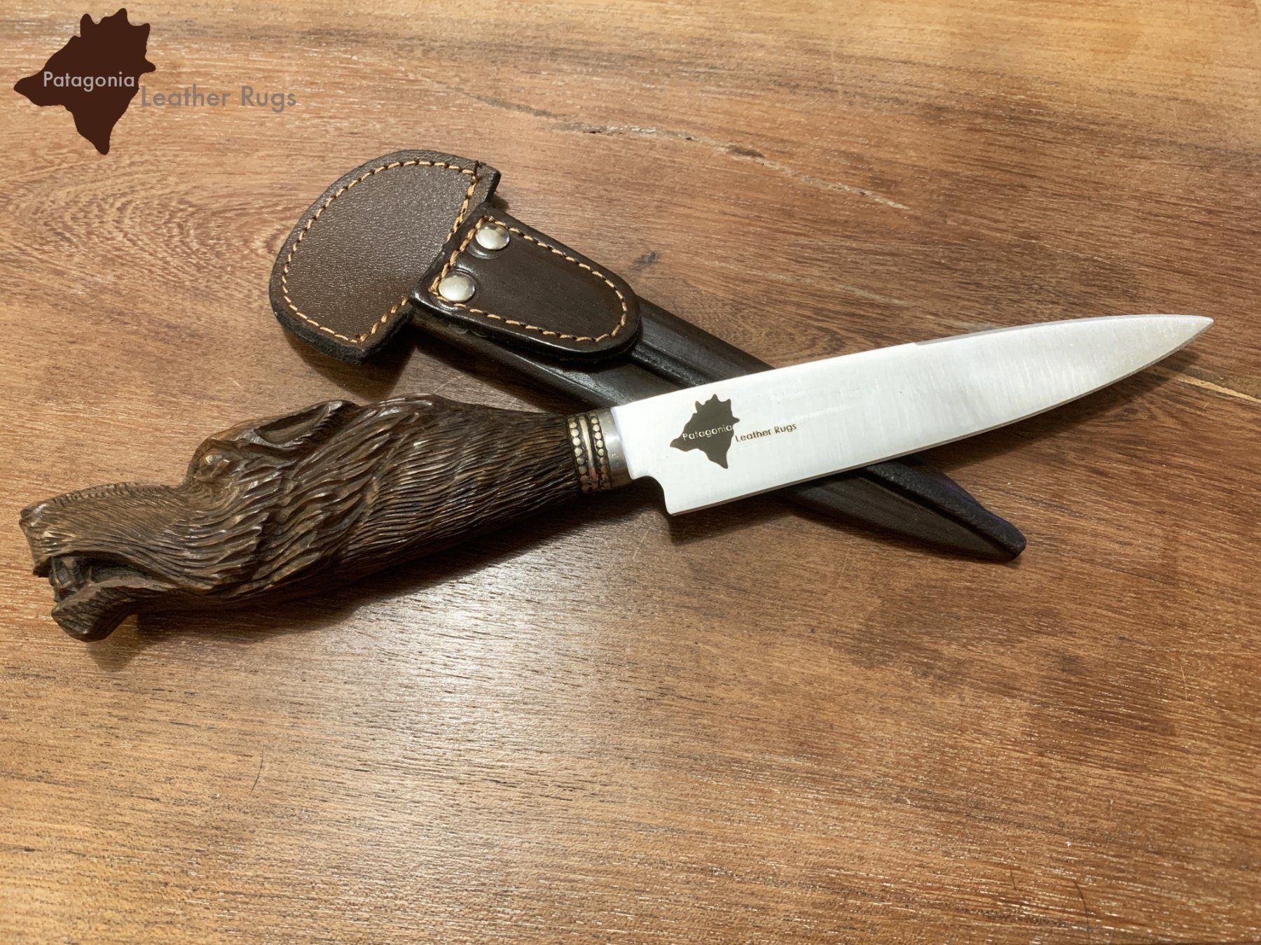 Accessori: Steakmesser mit geschnitztem Holzgriff  Wolf – Nuovo e nell'imballaggio originale da Arbedo venduto da patagonialeatherrugs 3