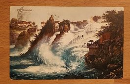 PK 1909 Rheinfall mit Spezialstempel