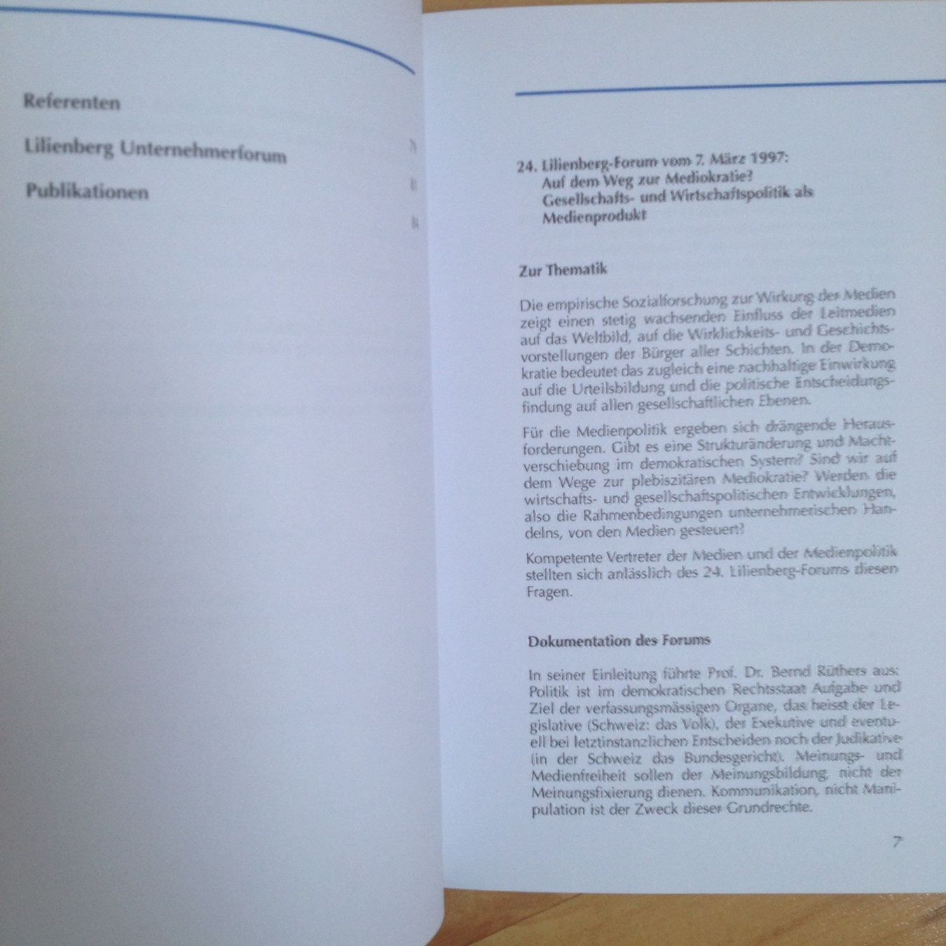 Libri: Dokumentation der Stiftung Lilienberg'97 – Nuovo (secondo la descrizione) da Siegershausen venduto da Bubsi83 4