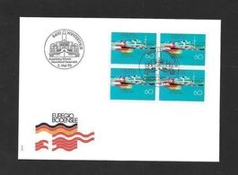 FDC Nr. 845 Viererblock ET Winterthur 5.5.1993