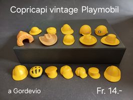 Copricapi Playmobil vintage, color giallo