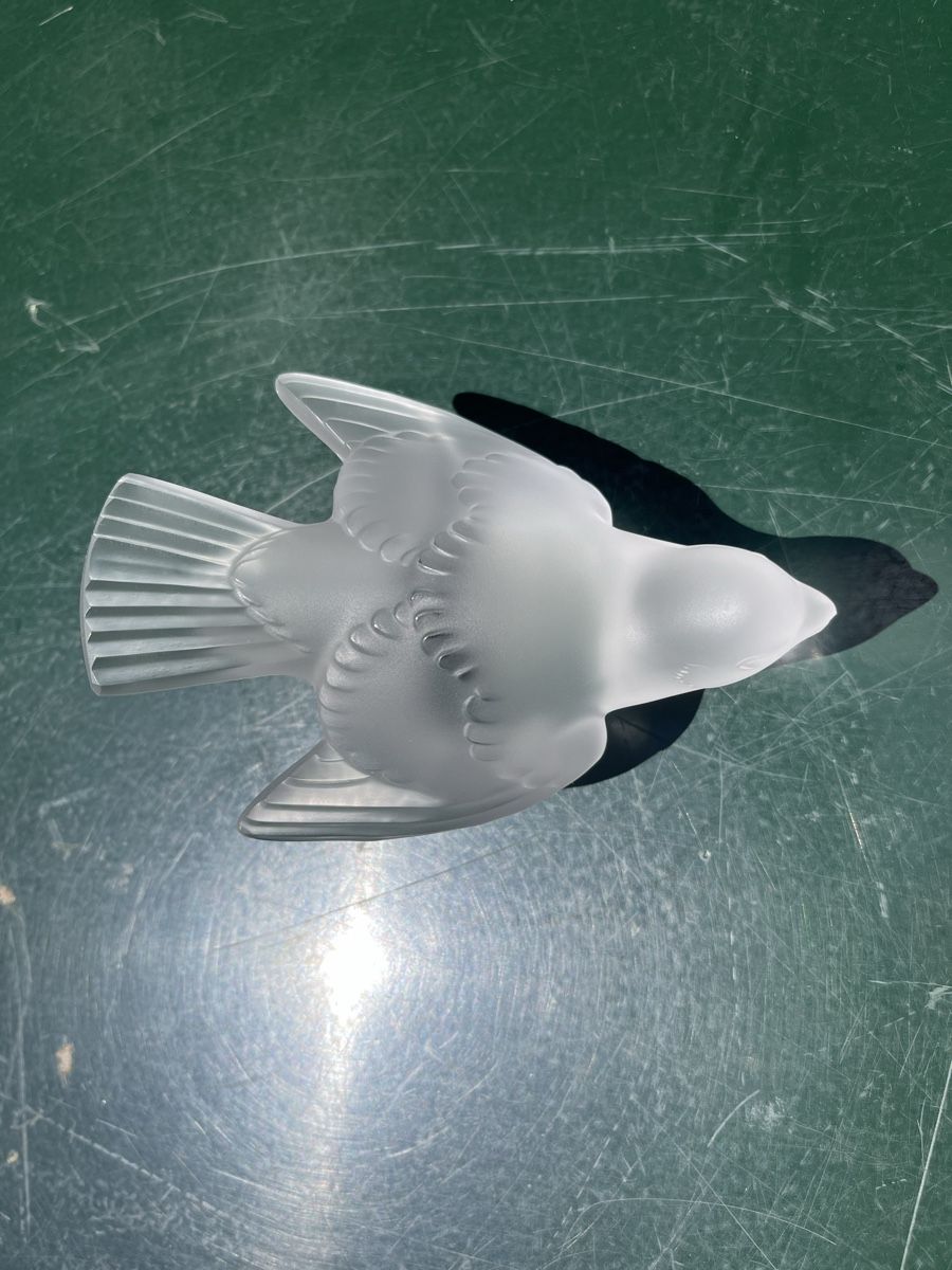 Lalique Bicchieri: Lalique Vogel Figur und Flakon – Usato da Otelfingen venduto da Yossi-68 3