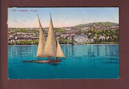 LAUSANNE - Ouchy - Barque du Léman - 1914