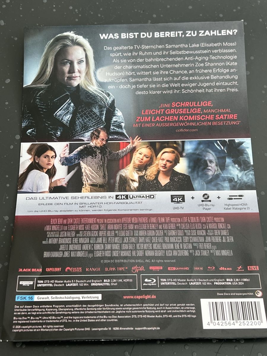 Tutti i DVDs: The Shell 4K UHD + Blu-ray 2 Disc Mediabook neuwertig – Nuovo (secondo la descrizione) da Buckten venduto da Dominoluna 3