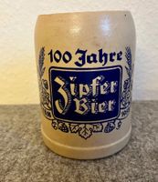 Bierhumpen 100 Jahre Zipfer Bier 1958 Steingut Oesterreich