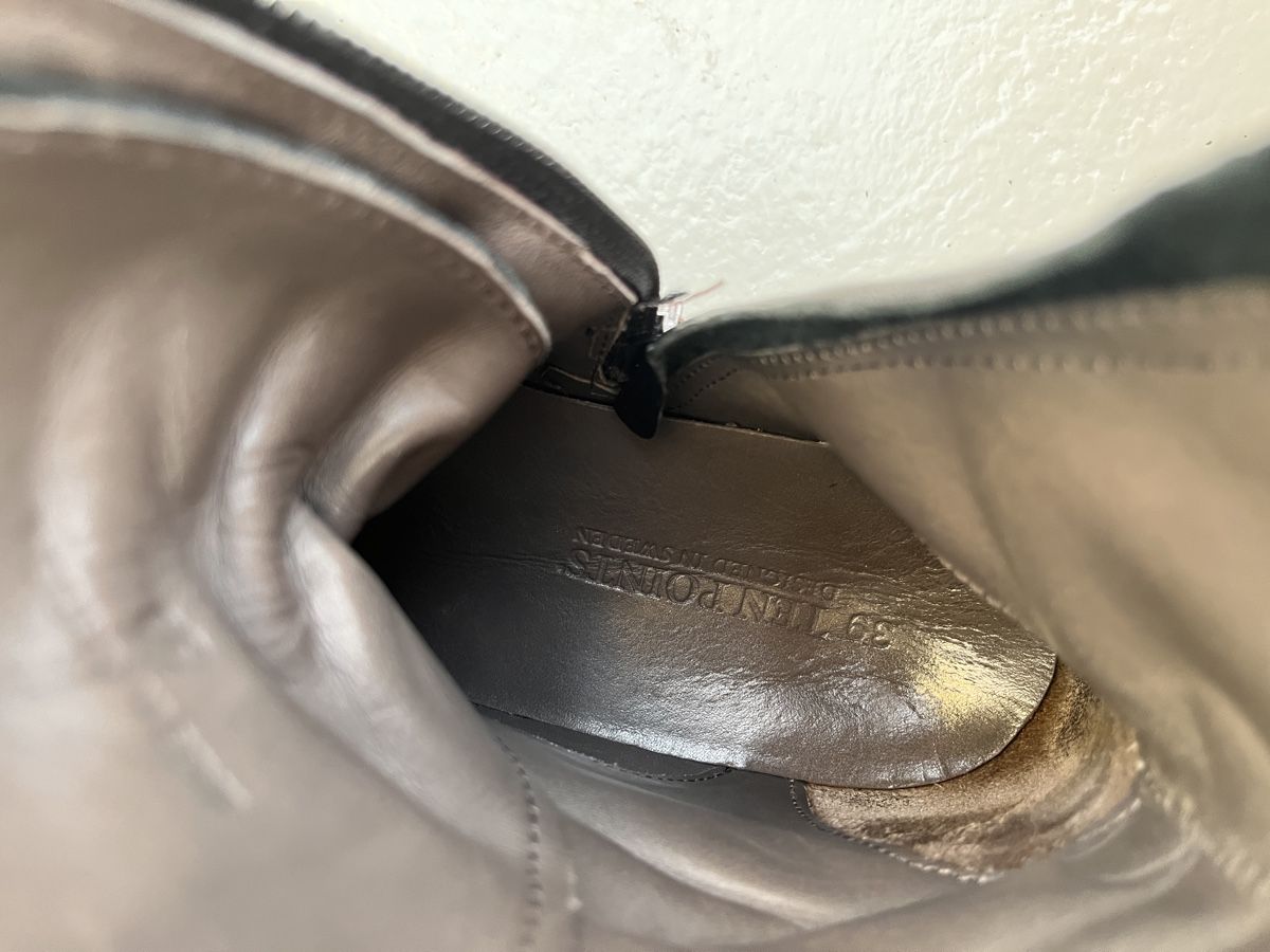 Scarpe da donna: Ten Points Leder Boots schwarz Gr. 39 – Usato da Männedorf venduto da Goood 3
