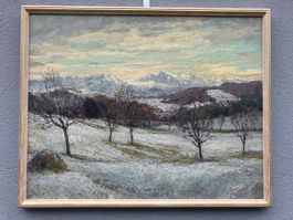 Hans Keller v. Horgen Ölbild . signiert 1978