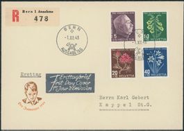 1948 - Pro Juventute - Ersttagsbrief FDC ET - deutsch · dt