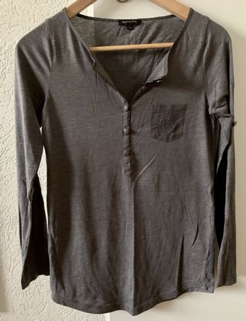 Stylish Grey Longsleeve Shirt Massimo Dutti