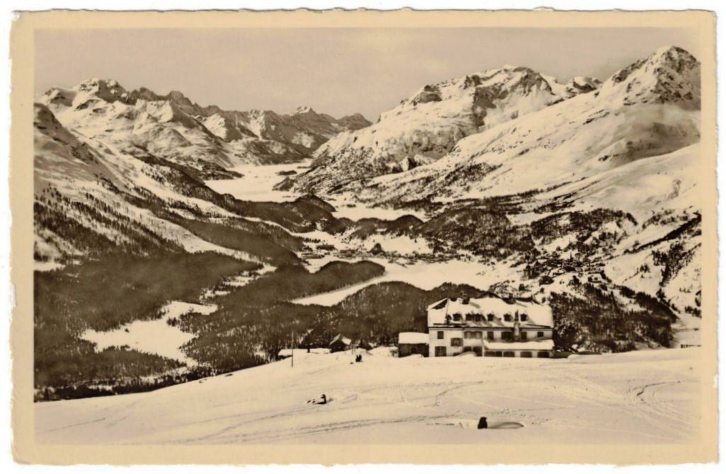 Cartoline postali: St. Moritz - Standseilbahn Muottas Muragl Bergstation – Usato da Binningen venduto da Mountainrider