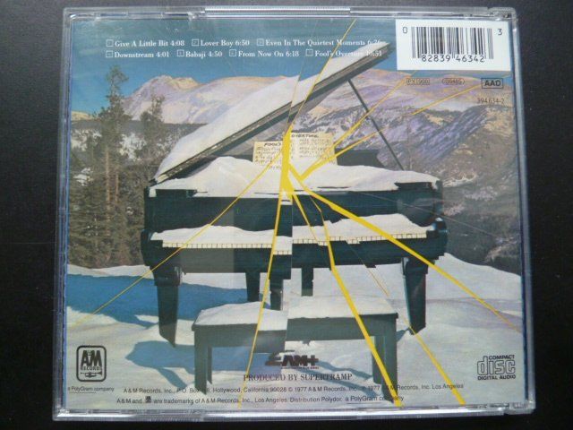 CDs: Supertramp - Even in the quitest moments ... – Gebraucht aus Au ZH von sikoku 2