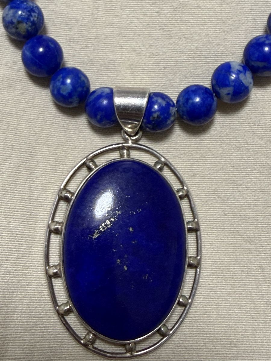 Catenine: Lapislazuli Kette mit Anhänger  – Usato da Oberhof venduto da RealStone 9