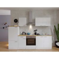 482 Küchenzeile Singleküche 270cm weiss - Küche Einbauküche