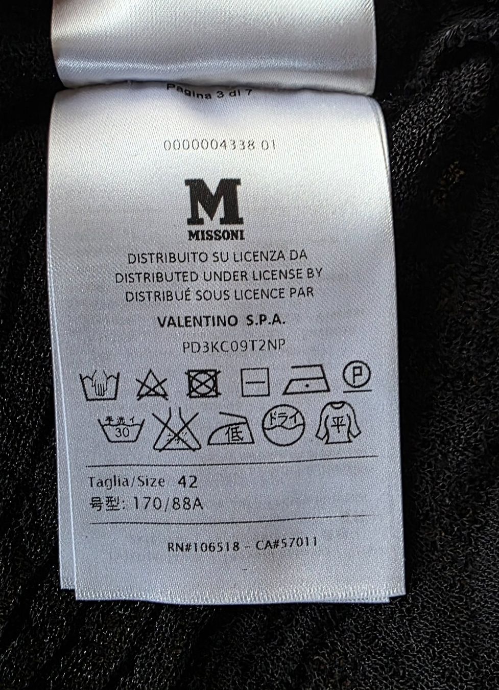 Missoni T-shirt: Letzte Chance! MISSIONI, Shirt,  feinstes Material, Gr. S/M – Usato da Urtenen-Schönbühl venduto da Bayalina 4