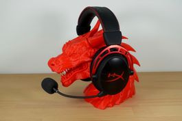 Drachen Kopfhörerständer – Headset Halter Gaming Deko