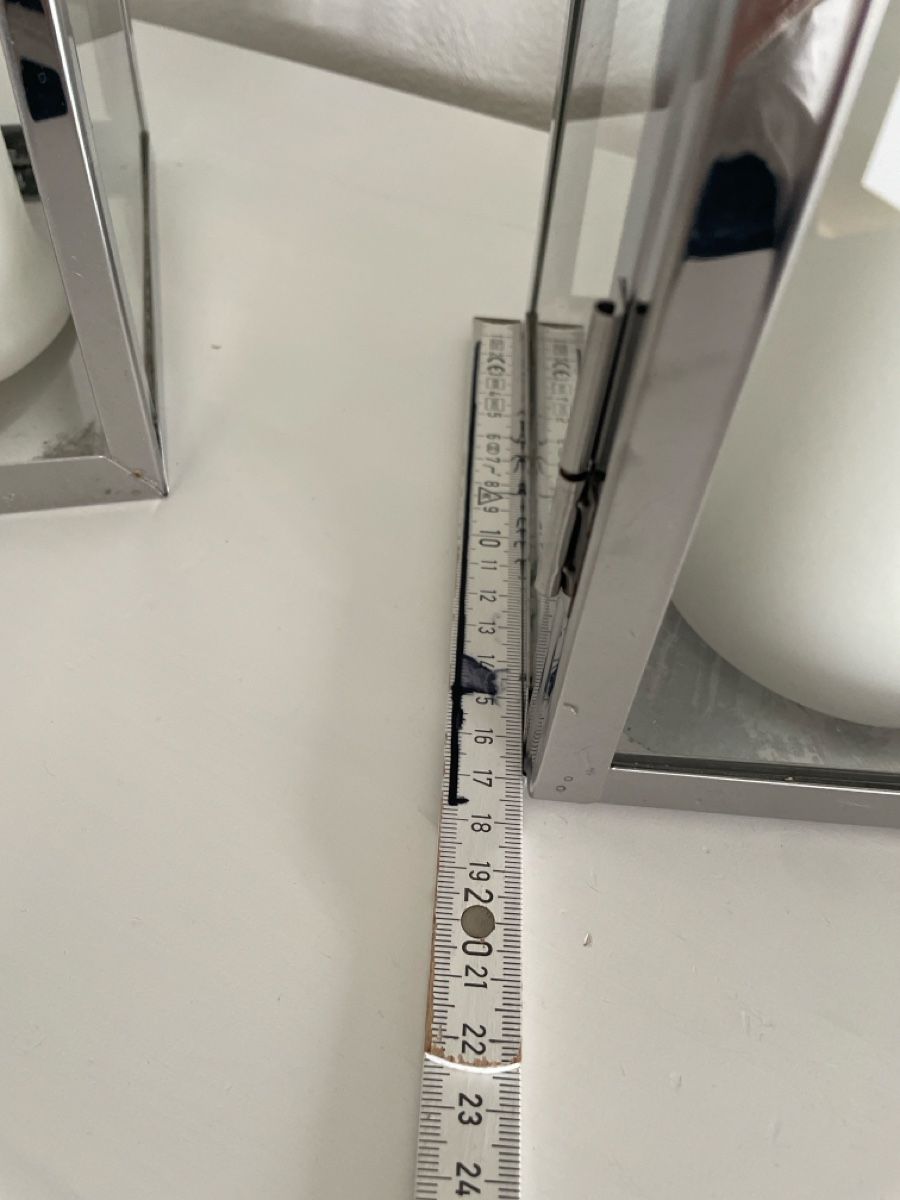Micasa Lanterne: 2x Windlicht Glas Metall modern – Usato da Holderbank AG venduto da Hallo104 8