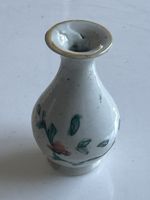 Kleine Vase Blumenmuster Weiss (S14)