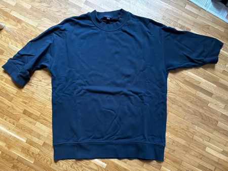 COS Oversized Heavy Cotton Top Navy Blue Size S