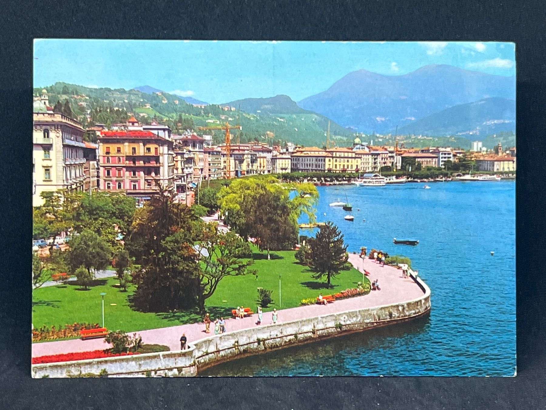 Cartoline postali: Lugano - Lungolago - La Rotonda – Usato da Widnau venduto da Brusi9