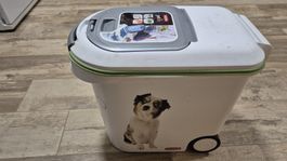 Vorratsbehälter Petlife mit Rädern und Hundemotiv