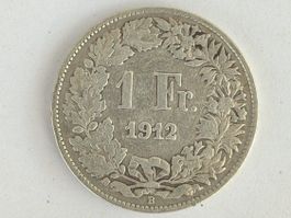 Schweizer 1 Fränkler silber 1912
