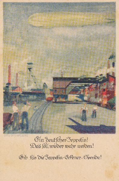 Cartoline postali: Zeppelinspende Reichsausschuss + c1930 – Usato da Emmenbrücke venduto da teestube