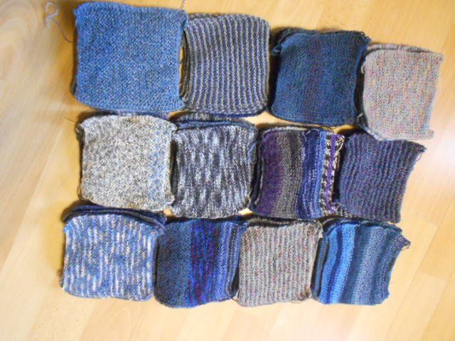 Lana: 70 Strickblätzli für Wolldecke, Jacke ect. Meeresrauschen – Nuovo (secondo la descrizione) da Flühli LU venduto da primula-47 4