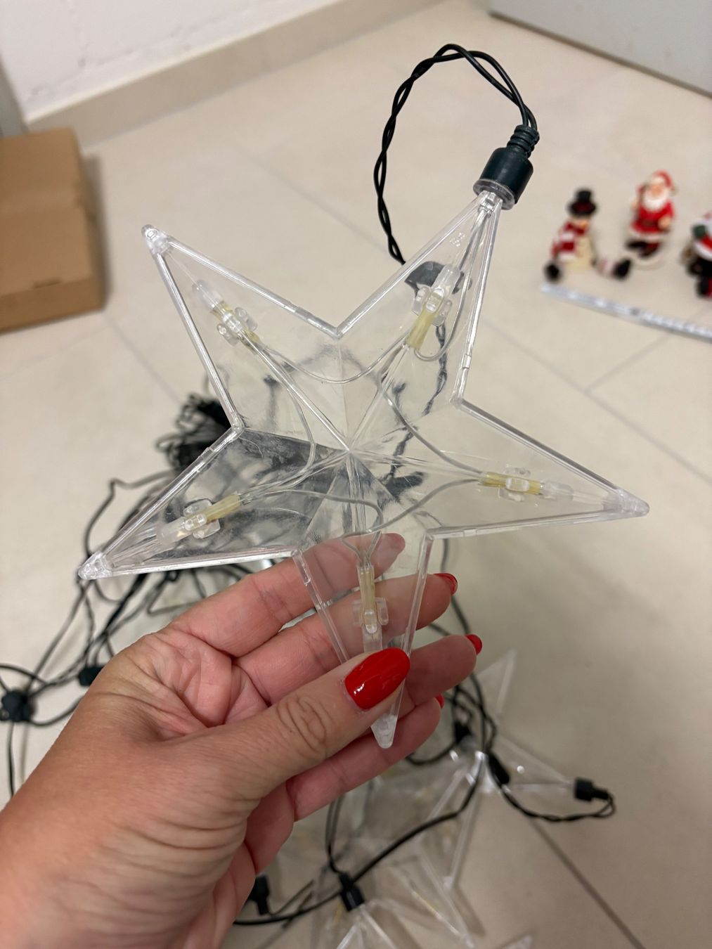 Ghirlande e barre luminose: Lichterkette Sterne transparente gebraucht – Usato da Basel venduto da Tierschutz-Flohmi