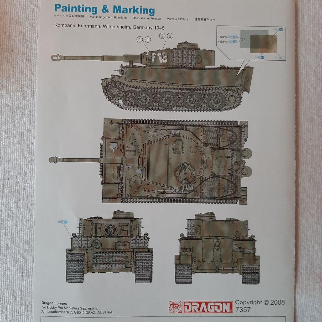 Kit di modellismo & Modellini statici: 796 ... Sd.Kfz. 181 Tiger I ... Dragon 7357 – Nuovo (secondo la descrizione) da Bonstetten venduto da Benibanny59 1
