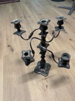 Candelabro vintage in metallo argentato - 5 braccia!