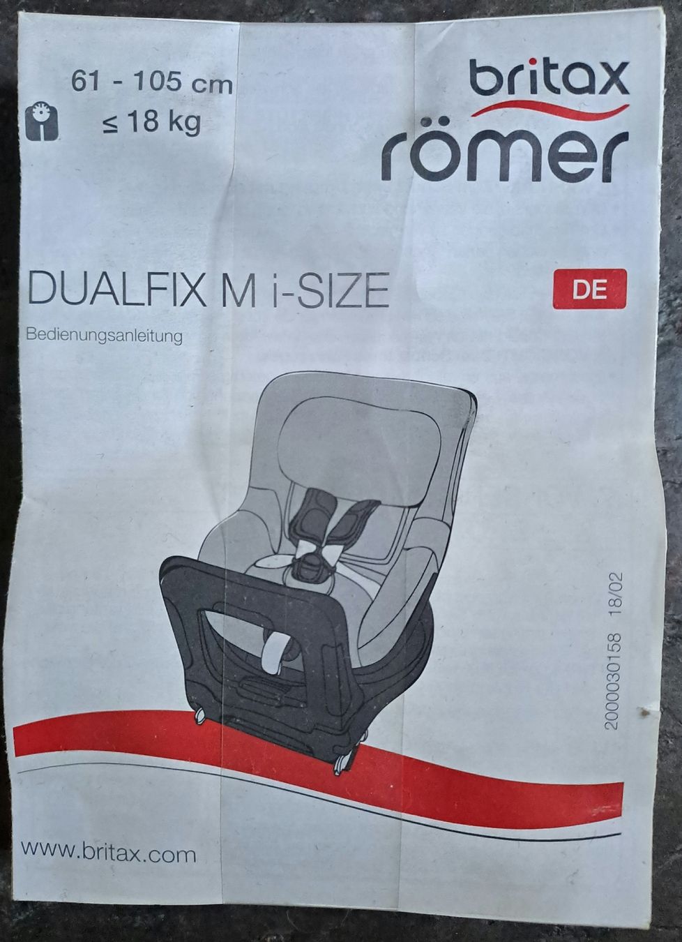 Britax Römer Seggiolini per auto: Britax Römer DUALFIX M i-SIZE, Storm Grey – Usato da Felsberg venduto da cavan7000 2