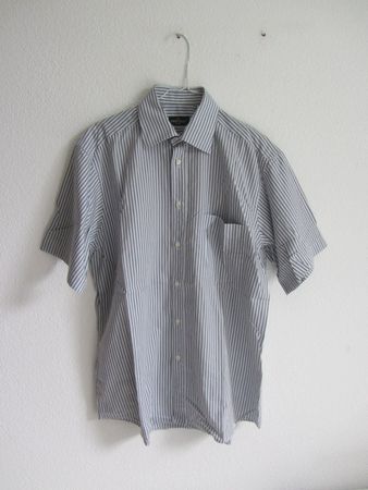 PIATTELLI - Kurzarm Hemd gestreift 40