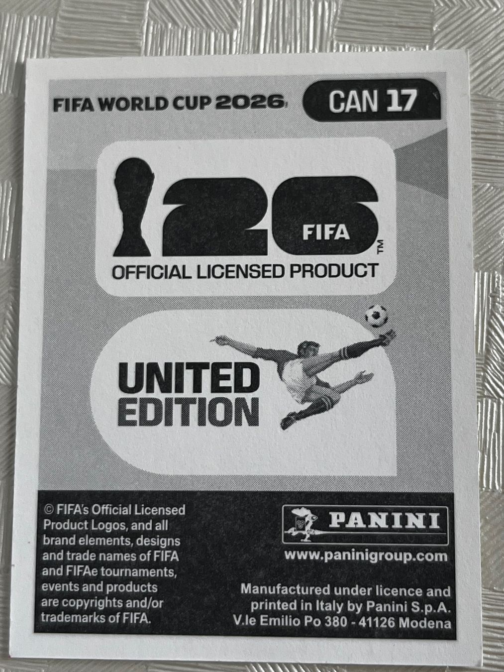 Panini Carte collezionabili: Panini Fifa Word Cup 2026 CAN 17 – Usato da Winterthur venduto da Numero1 1