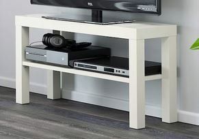 Meuble TV Blanc LACK – 90 X 26 X 45 Cm – Léger Et Pratique Pour Le Salon