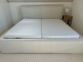 Lit double avec sommier, matelas Tempur (2025)