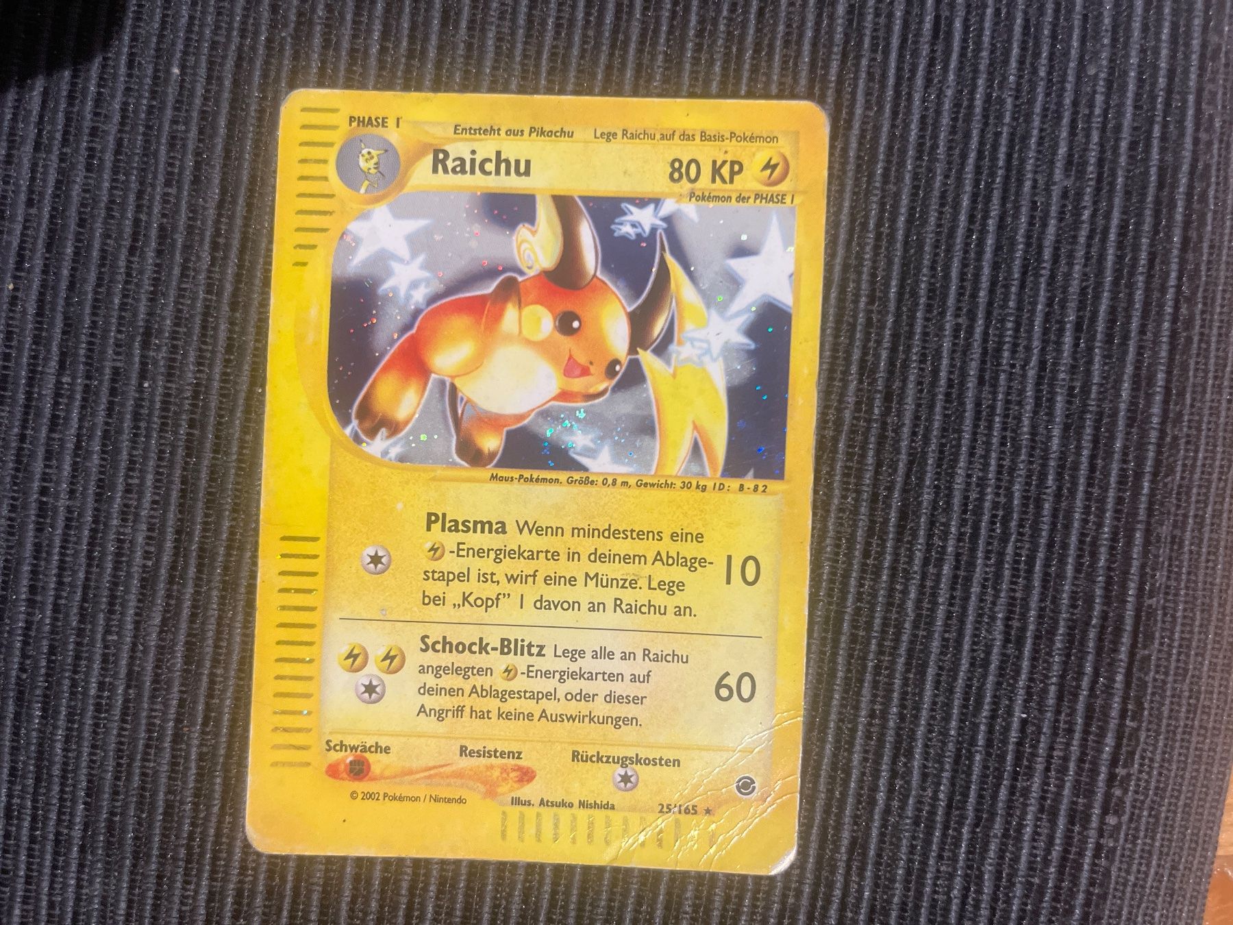 Pokémon Carte collezionabili: Pokemon Raichu Holo Expedition deutsch – Usato da Wabern venduto da Collectfun