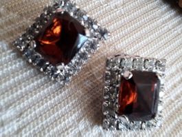 Vintage Strass Clips 80er