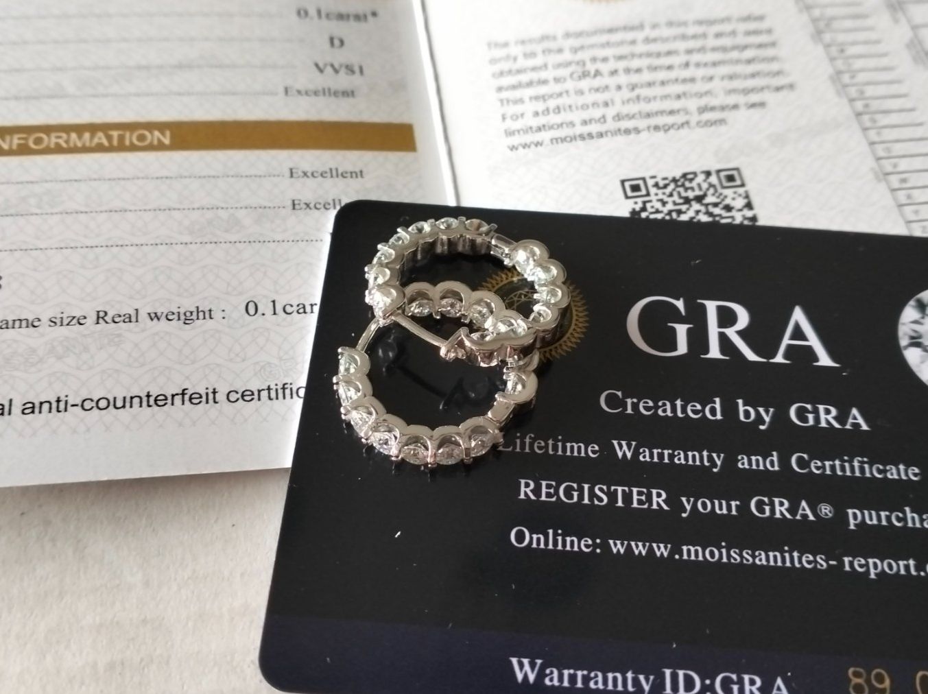 Pietre preziose: Moissanit Moissanite 2.6ct. Ohrringe D VVS1 GRA – Nuovo e nell'imballaggio originale da Uerkheim venduto da Kaufoption 6