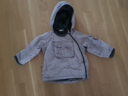 Schöne warme Baby Jacke mit Kapuze - Gr. 92 - H&M    /  8