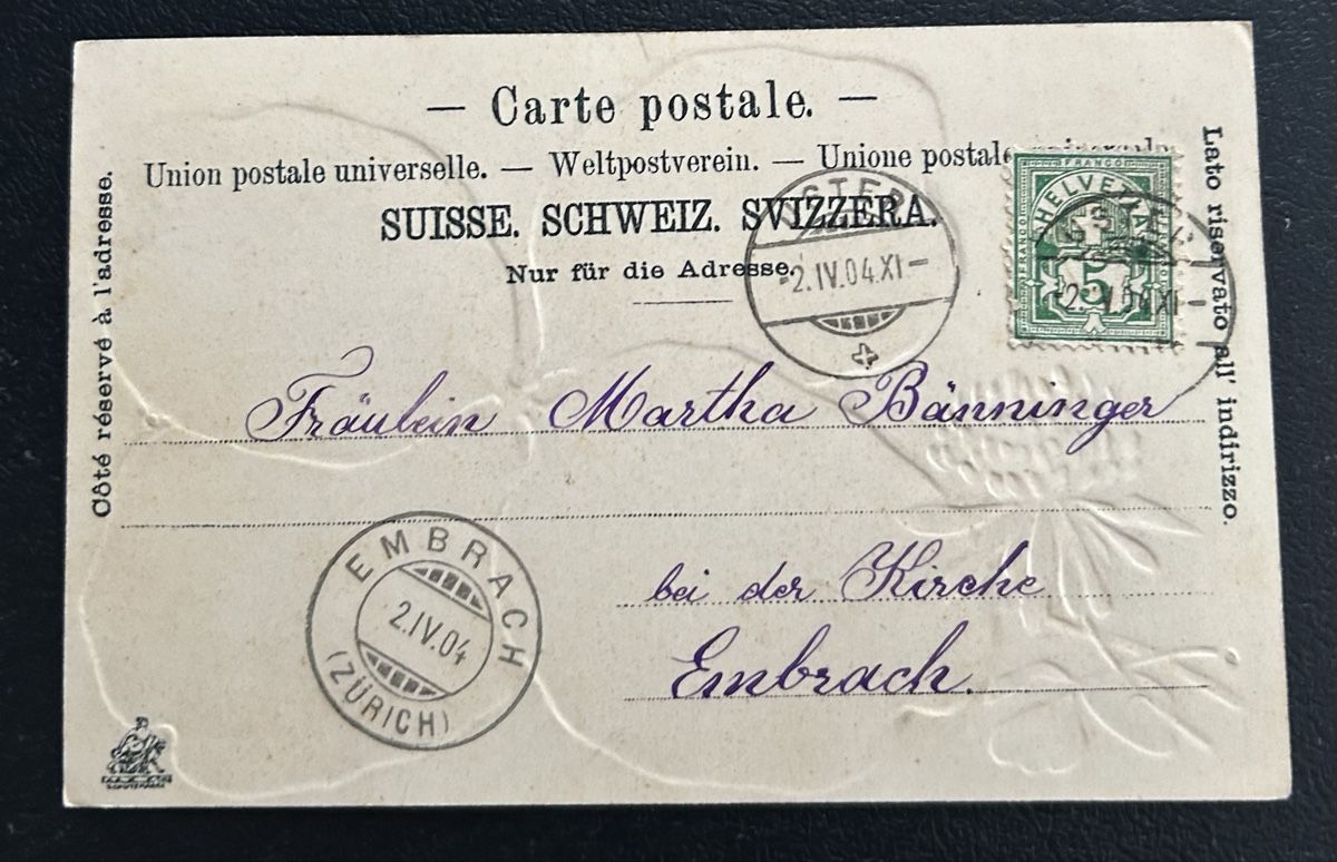 Cartoline postali: Gruss aus Uster Kleeblattlitho – Usato da Horw venduto da Tellbub 1