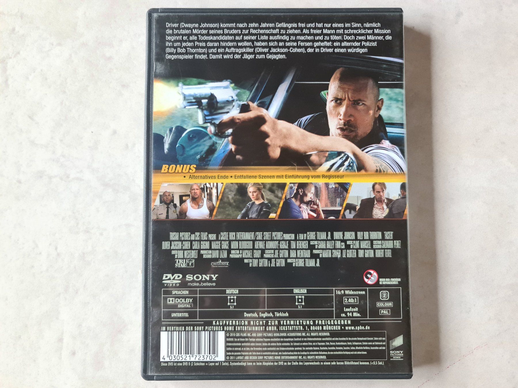 Alle DVDs: Faster      (Dwayne Johnson) – Gebraucht aus Schneisingen von backstore24 1