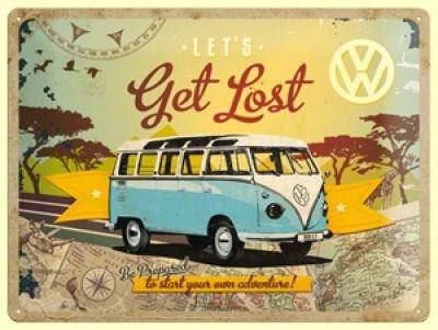 Insegne: Blechschild - VW Let's Get Lost – Nuovo e nell'imballaggio originale da Ennetbürgen venduto da open24shop