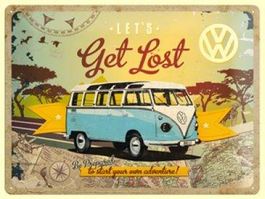 Blechschild - VW Let's Get Lost