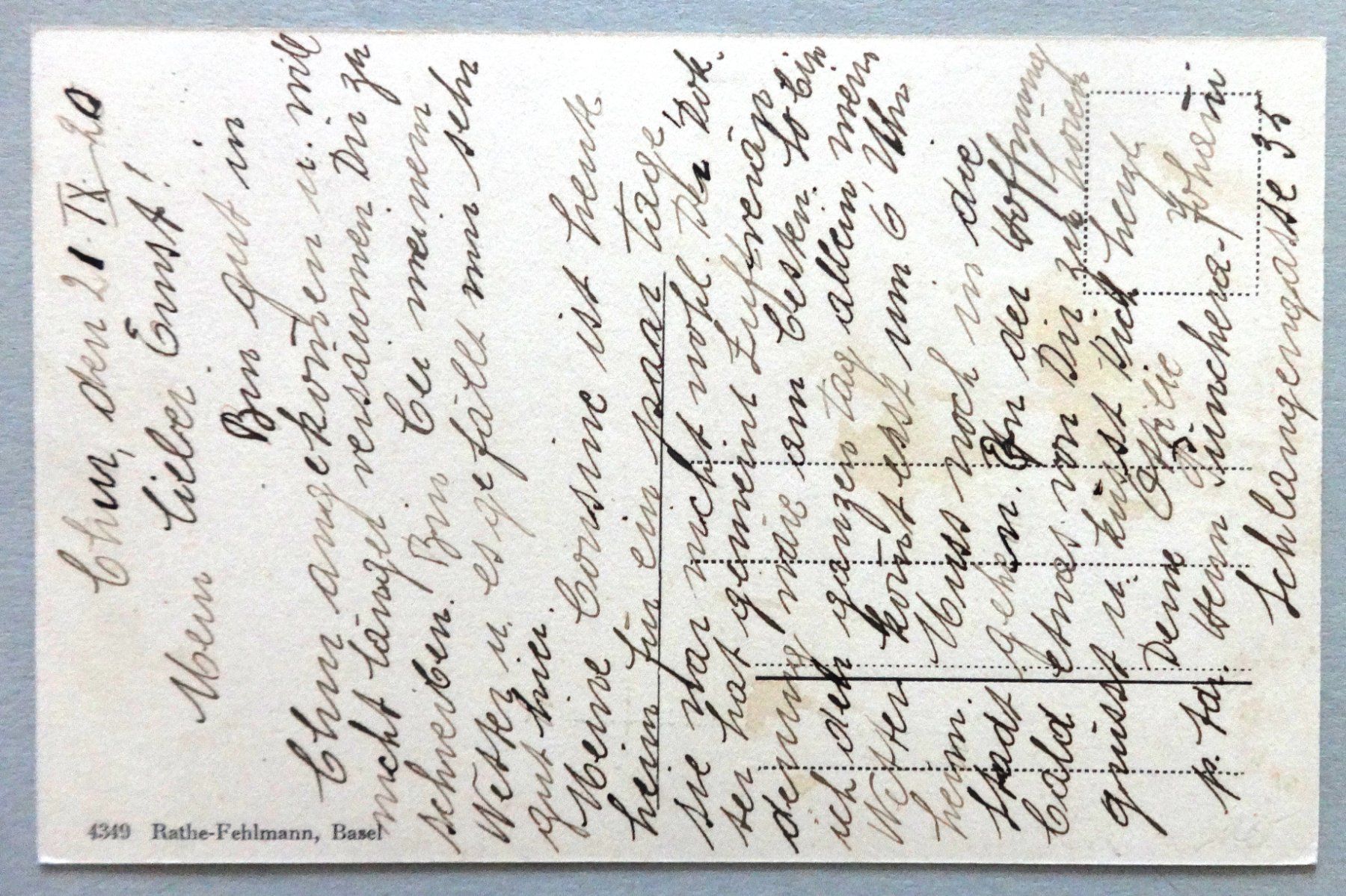 Cartoline postali: Chur gegen den Mittenberg – Usato da Fétigny venduto da Billy2miny 1