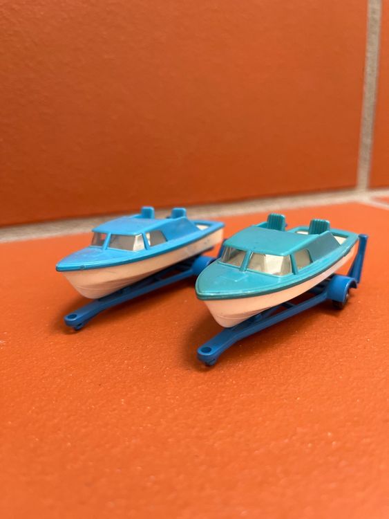 Matchbox Series 9 – Cabin Cruiser And Trailer – Boîte D'origine Vintage UK