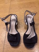Sandales à talon WE DO bleu marine – Taille 36 – Cuir/daim