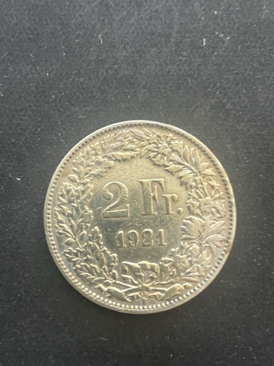 Alle Münzen: 2.- Silber CH Jahr 1921 – Gebraucht aus Meierskappel von Hala03 1