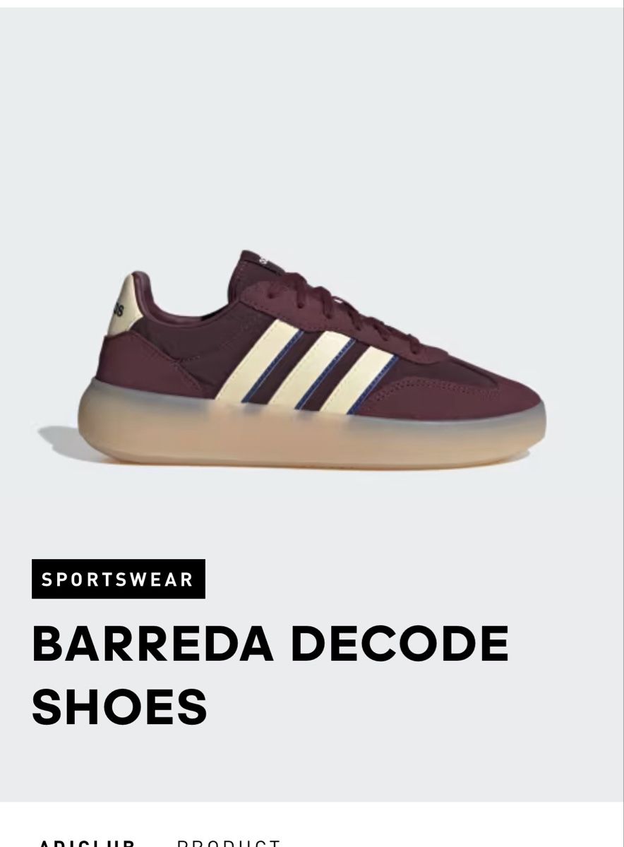 Adidas Scarpe da donna: Adidas Sneaker Barreda Decode Weinrot Grösse 40 – Nuovo (secondo la descrizione) da Zürich venduto da Thetimtam