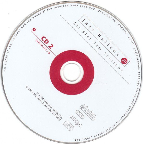 CD: All-Star Jam Sessions JAZZ BALLADS 2CD – Usato da Kandergrund venduto da Sososo 3